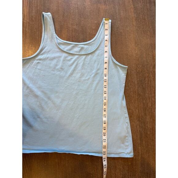 J.JILL Blue Perfect Tank Top Shirt Tee T-Shirt Women size L Basic - Picture 5 of 6